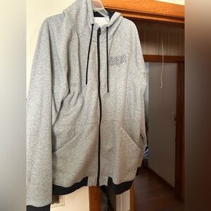 Under Armour Heather Gray Zip up hoodie